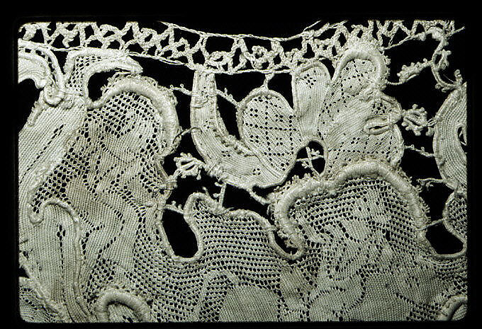 Collar, Needle lace, punto di Ragusa, Italian