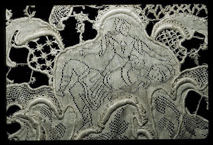 Collar, Needle lace, punto di Ragusa, Italian