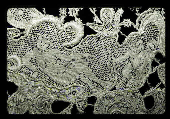Collar, Needle lace, punto di Ragusa, Italian