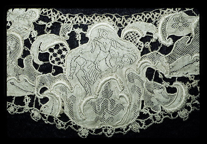 Collar, Needle lace, punto di Ragusa, Italian