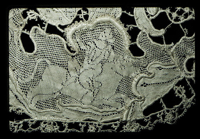 Collar, Needle lace, punto di Ragusa, Italian