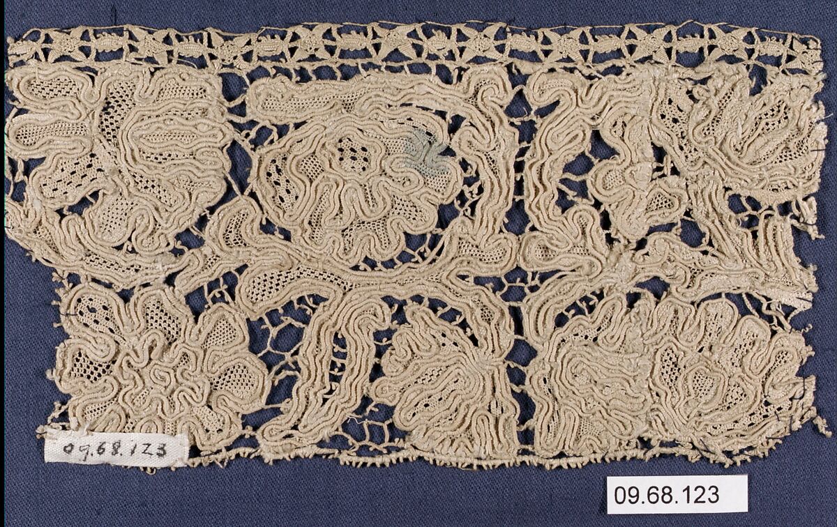 Needlepoint, Needle lace, possibly Italian
