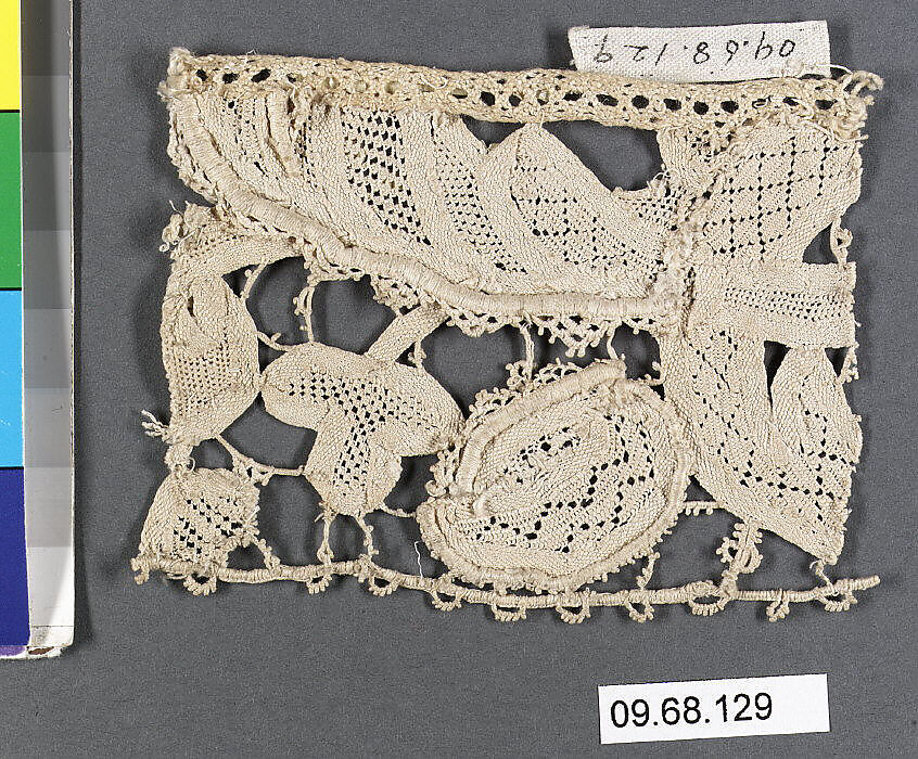 Fragment, Needle lace, Italian, Venice 