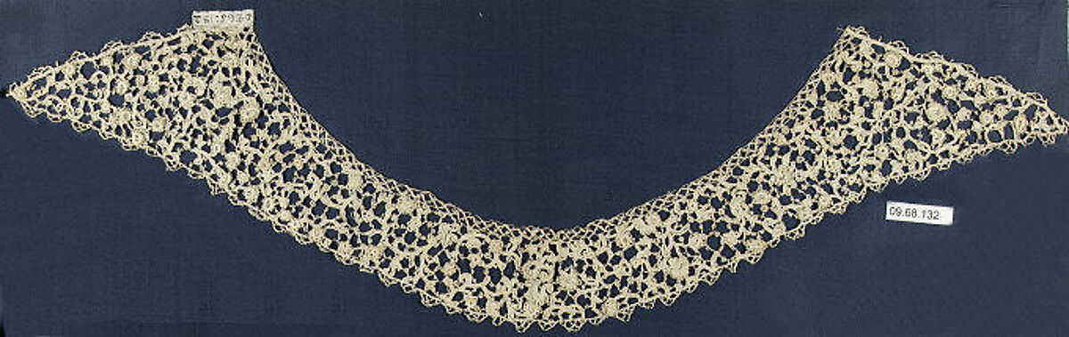 Collar, Needle lace, Italian, Venice 