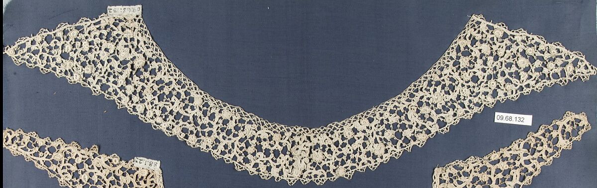 Collar, Needle lace, Italian, Venice
