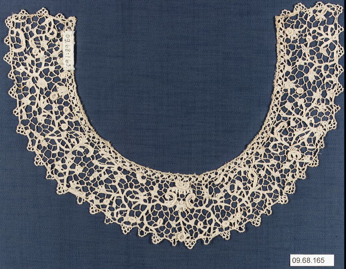 Small collar, Needle lace, Italian, Venice