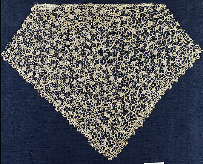 Piece, Needle lace, possibly Flemish 