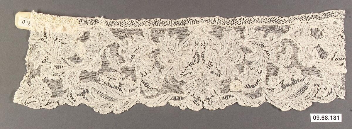 Fragment, Needle lace, Italian, Burano 