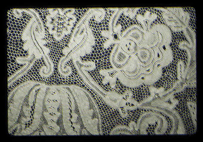 Border, Bobbin lace, Milanese lace, Italian 