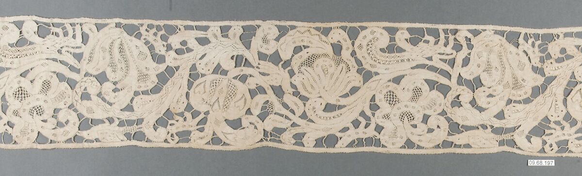 Strip, Bobbin lace, Italian, Milan