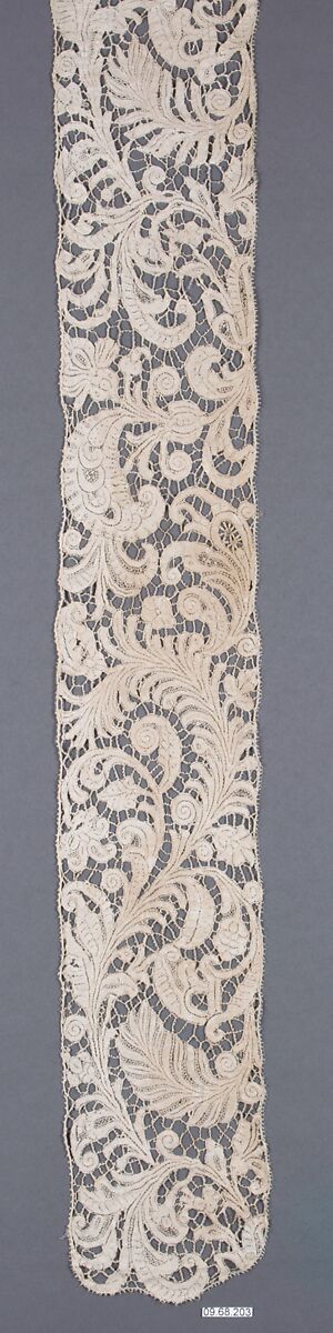 Lappet, Bobbin lace, Flemish or Italian