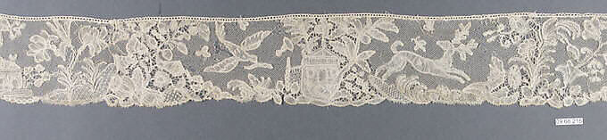 Strip, Bobbin lace, point d'Angleterre, Flemish, Brussels 