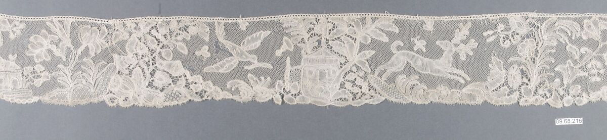 Strip, Bobbin lace, point d'Angleterre, Flemish, Brussels