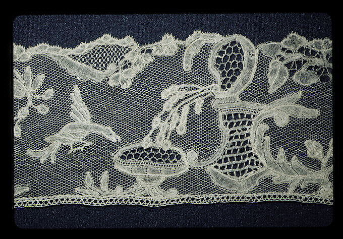 Strip, Bobbin lace, point d'Angleterre, Flemish, Brussels