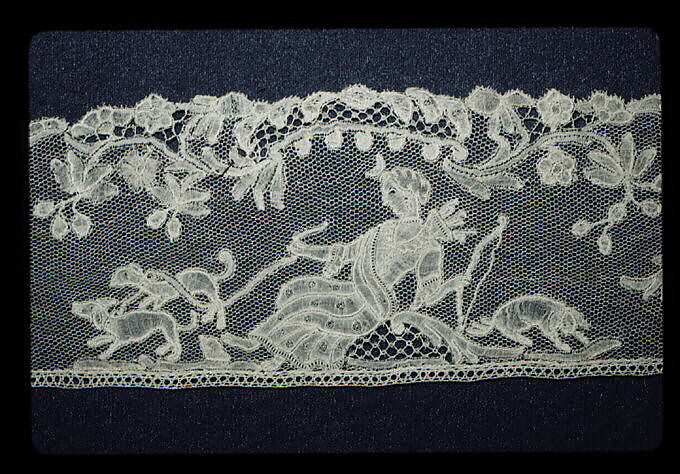 Strip, Bobbin lace, point d'Angleterre, Flemish, Brussels