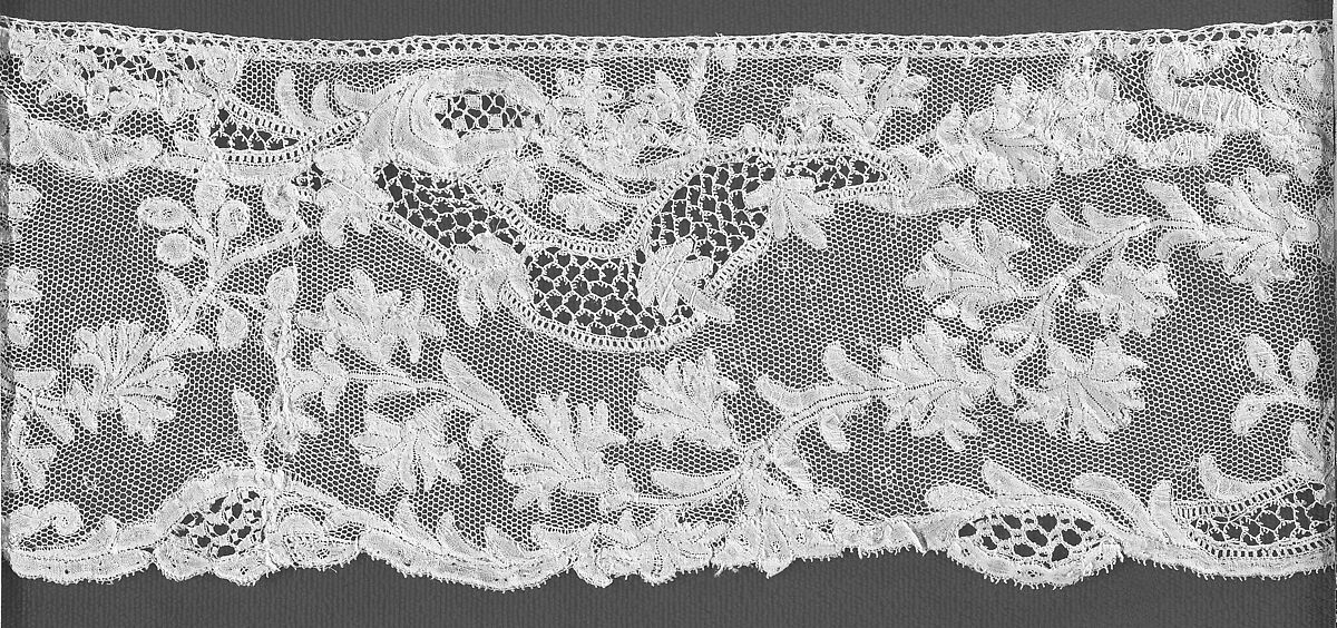 Strip, Bobbin lace, Flemish, Brussels 