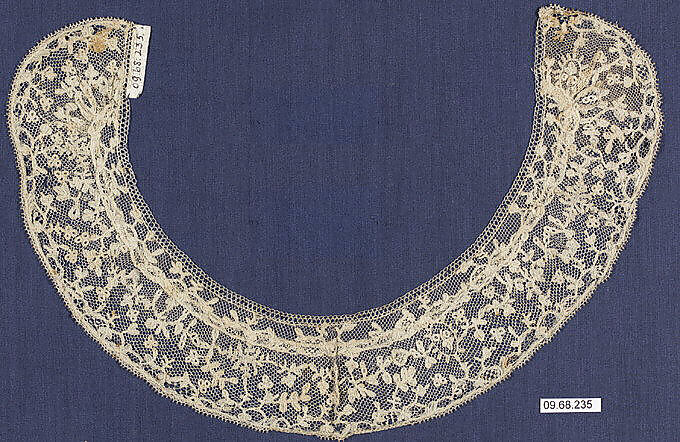 Collar, Bobbin lace, Belgian, Brussels 