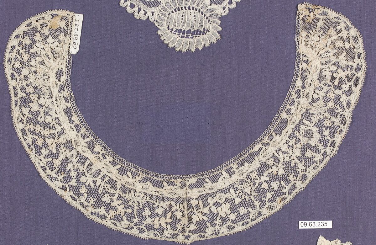 Collar, Bobbin lace, Belgian, Brussels