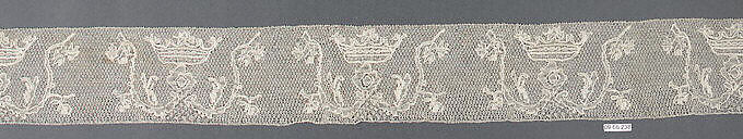 Strip, Bobbin lace, Flemish, Mechlin 