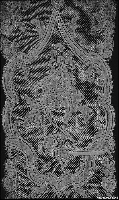 Lappet, Bobbin lace, French 