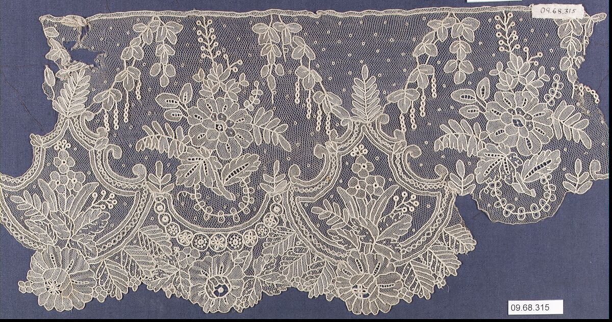 Specimen, Needle lace, Belgian, Brussels
