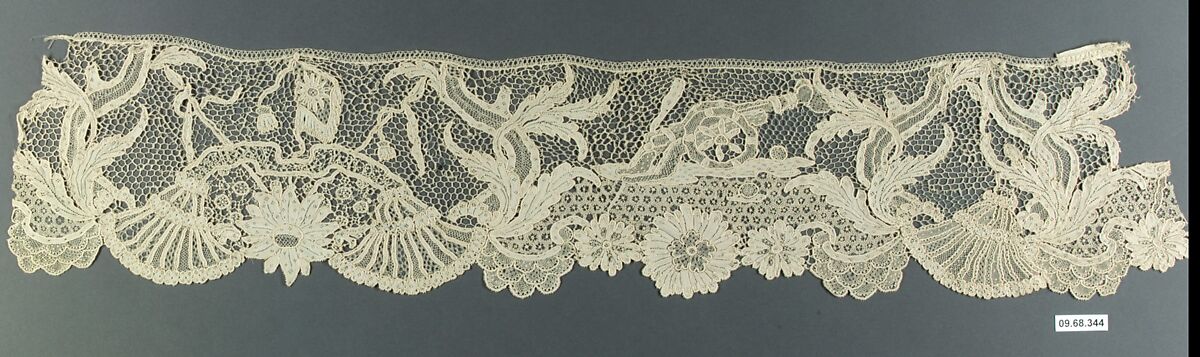 Fragment, Needle lace, point d'Argentan, French