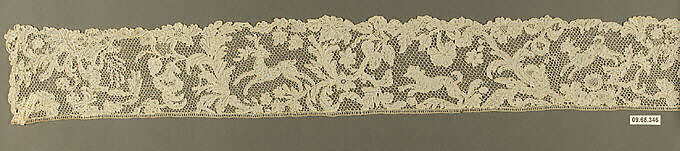 Strip, Needle lace, point d'Argentan, French 