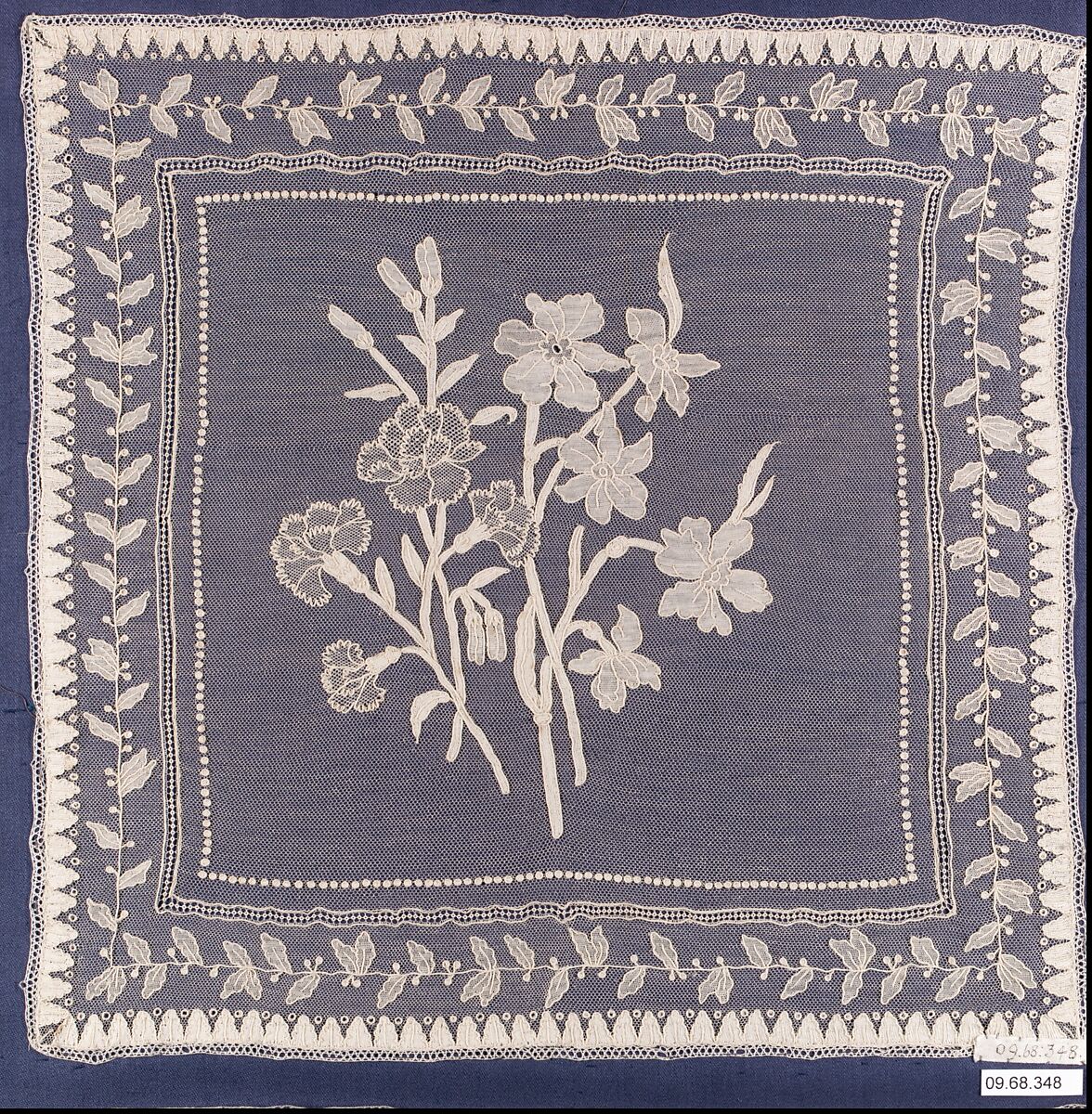 Chalice veil, Needle lace, point d’Alençon, French