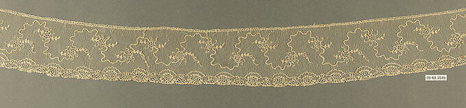 Edging, Needle lace, point d’Alençon, French 