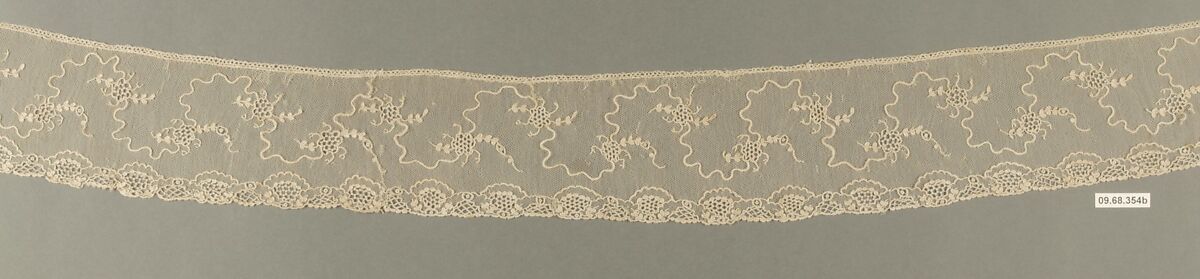 Edging, Needle lace, point d’Alençon, French