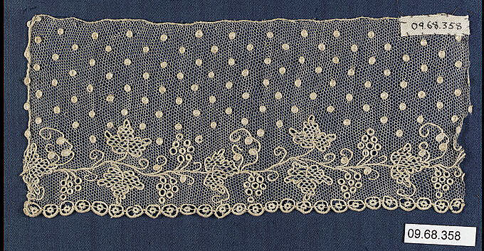 Fragment, Needle lace, French 