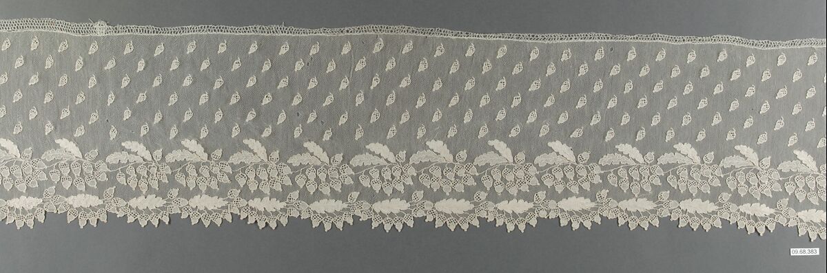 Border, Needle lace, point d’Alençon, French
