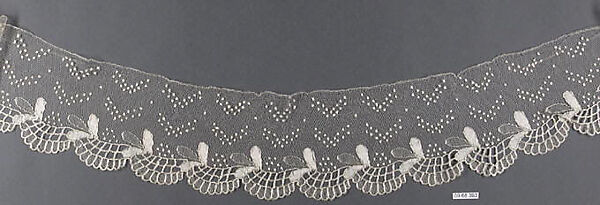 Silk bobbin lace edging