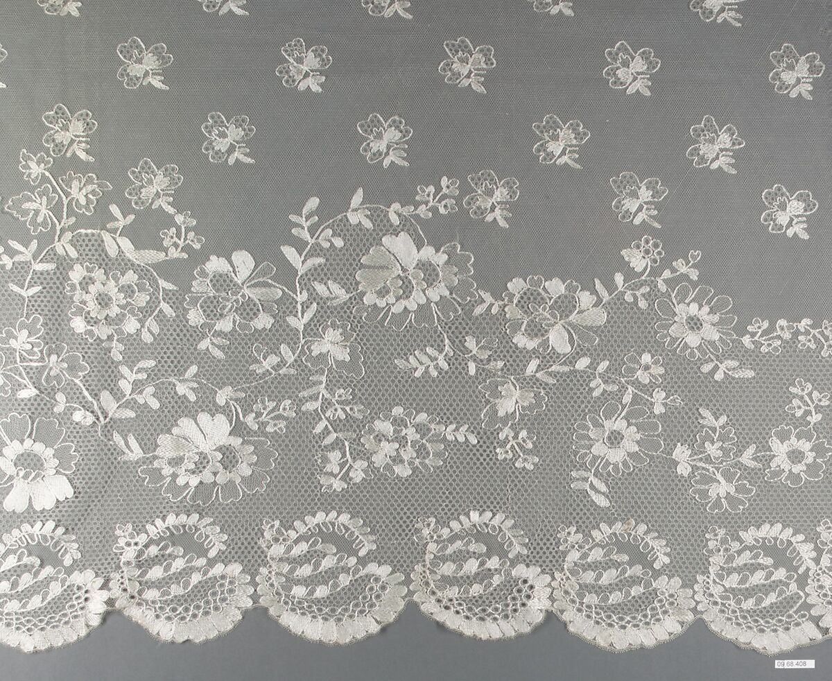 Flounce, Machine net, Spanish