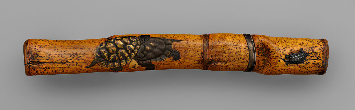 Blade and Mounting for a Dagger (Tantō), Steel, wood, lacquer, copper-gold alloy (shakudō), copper-silver alloy (shibuichi), gold, silver, Japanese