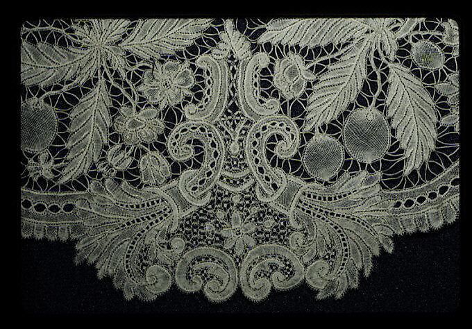 Fichu, Bobbin lace, British, Honiton