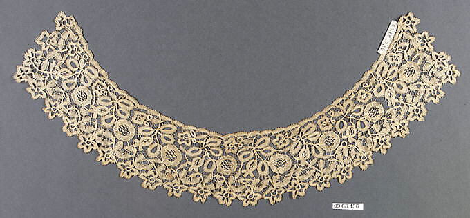 Collar, Bobbin lace, British, Honiton 