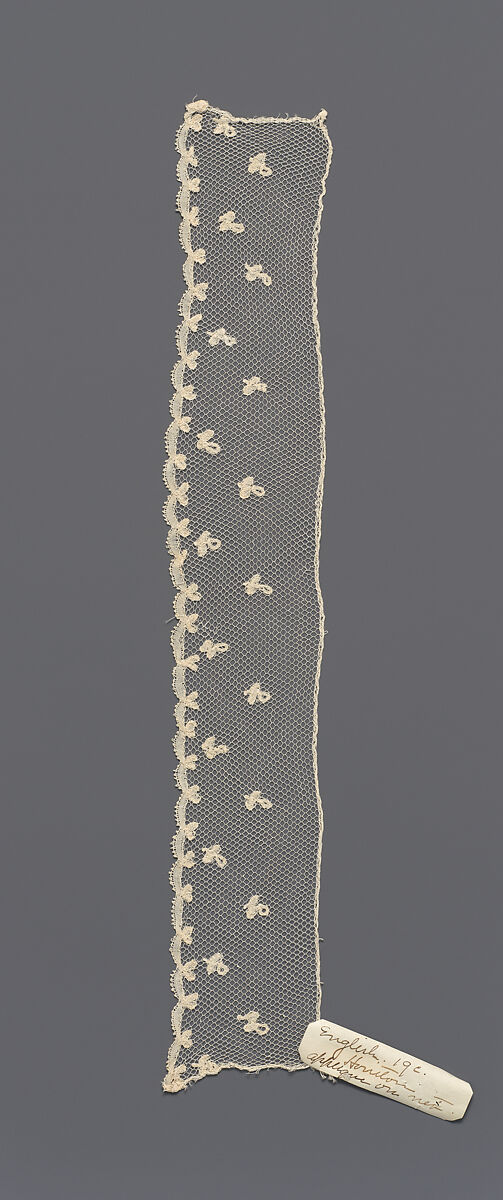 Fragment of lace, British