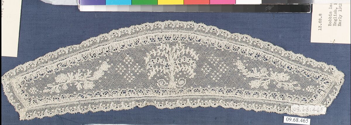 Cuff, Bobbin lace, British, Buckinghamshire