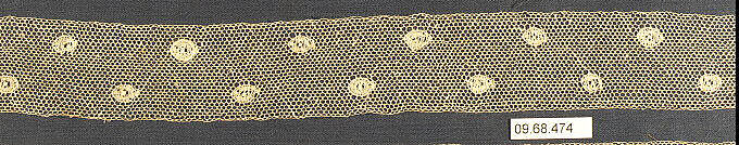 Insertion, Bobbin lace, British, Buckinghamshire 