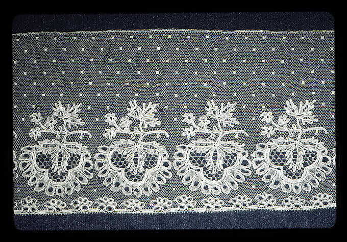 Fragment of lace, British