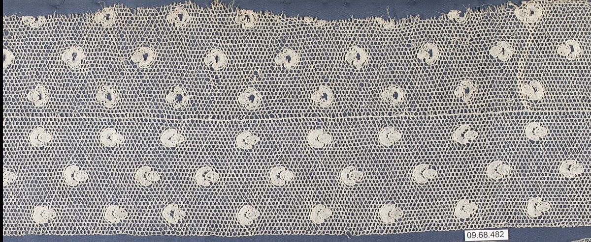 Insertion, Bobbin lace, Point de Paris, British, Buckinghamshire