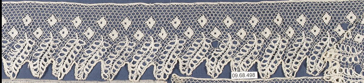 Piece, Bobbin lace, British, Buckinghamshire