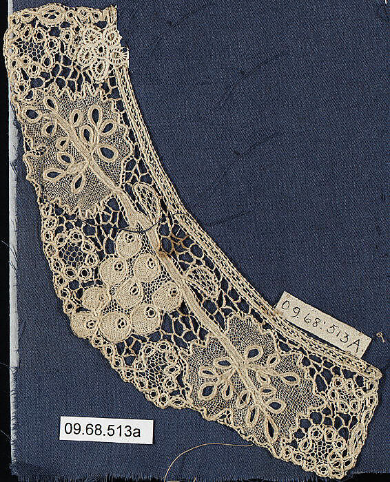 Collar and cuffs, Needle lace, Irish, Youghal