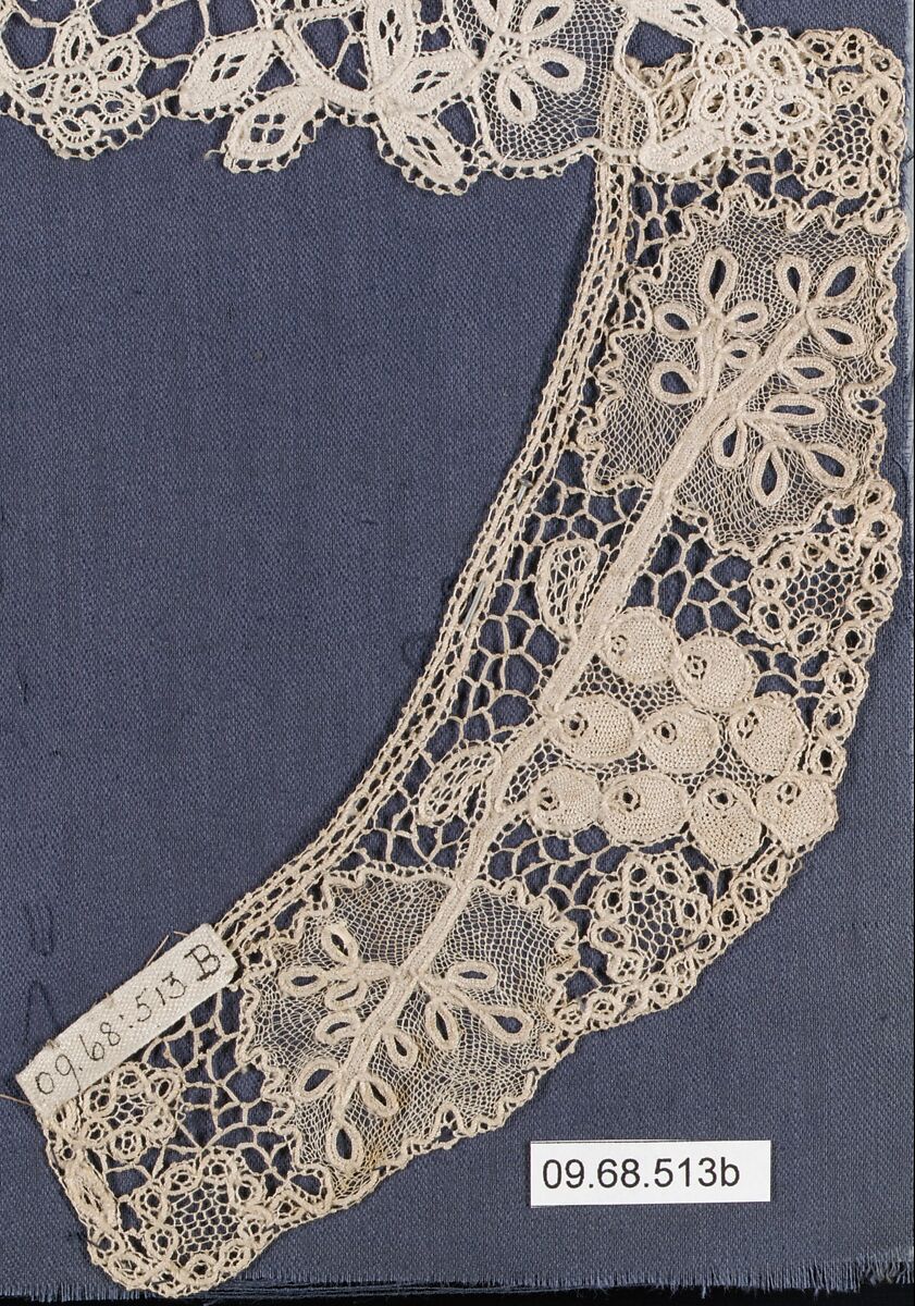 Collar and cuffs, Needle lace, Irish, Youghal