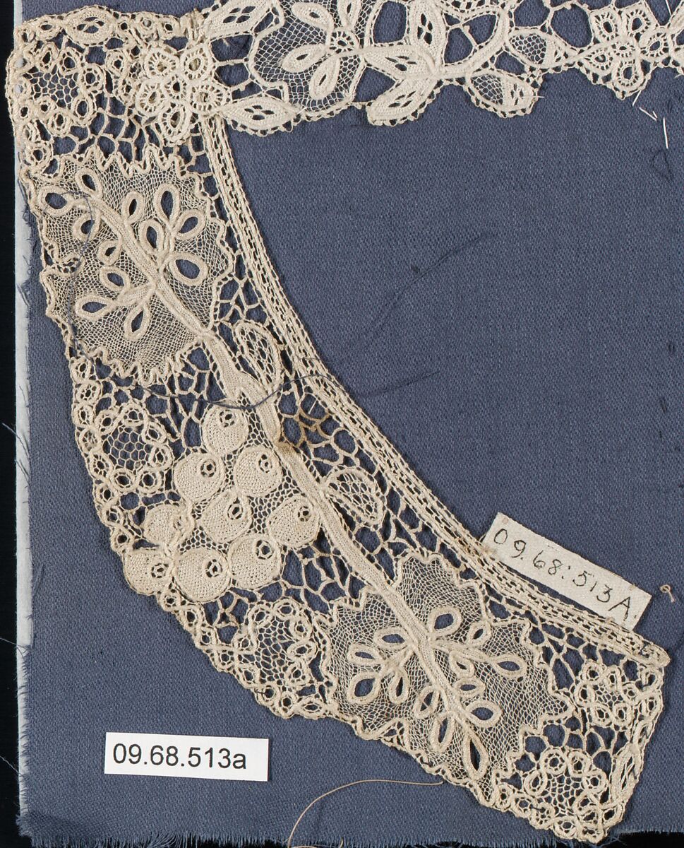 Collar and cuffs, Needle lace, Irish, Youghal