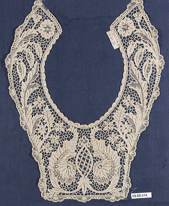 Collarette, Needle lace, Irish, Youghal 