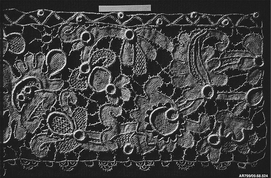 Fragment, Needle lace, Irish 