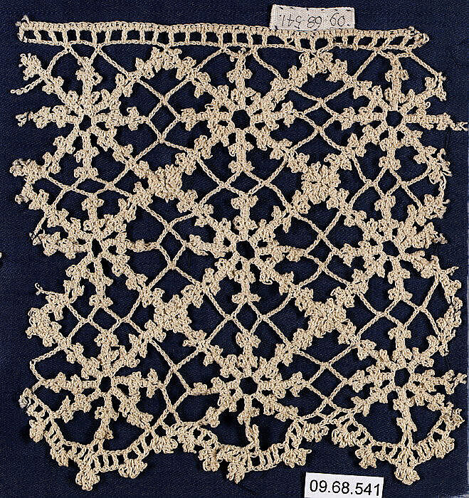 Piece (one of two), Crochet, Irish 
