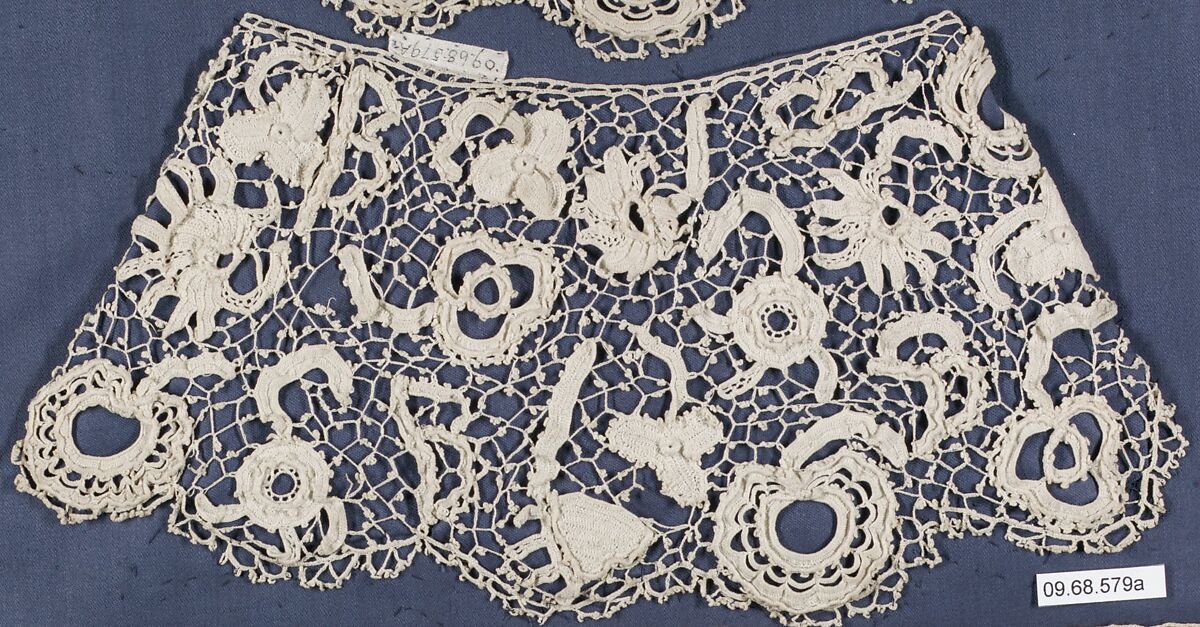 Cuff (one of a pair), Crochet, Irish